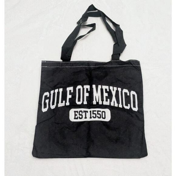 Gulf Of Mexico Black Medium Tote Bag - Picture 4 of 5